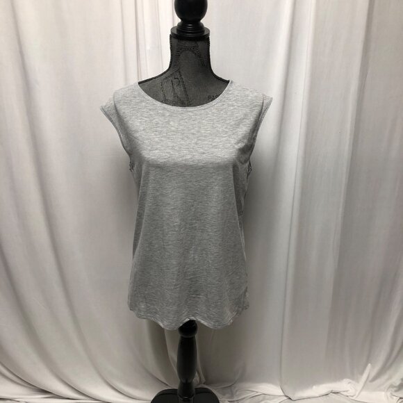 Panhandle Tank Top Size Large Heather Grey Sleeveless Mesh Back Panel NEW - Picture 1 of 8